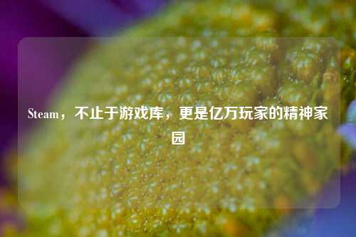 Steam，不止于游戏库，更是亿万玩家的精神家园