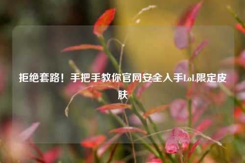 拒绝套路！手把手教你官网安全入手LoL限定皮肤
