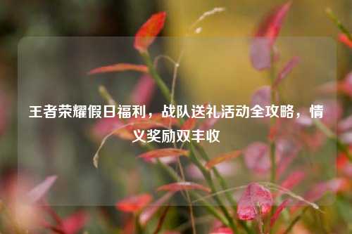 王者荣耀假日福利，战队送礼活动全攻略，情义奖励双丰收