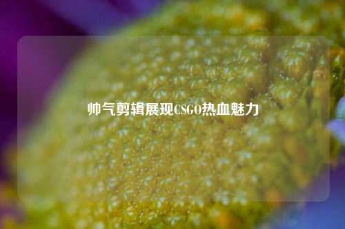 帅气剪辑展现CSGO热血魅力