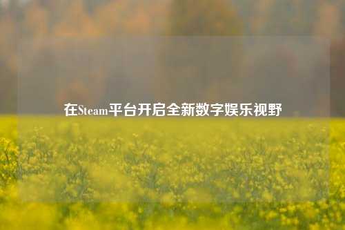 在Steam平台开启全新数字娱乐视野