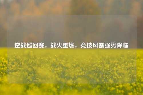 逆战巡回赛，战火重燃，竞技风暴强势降临