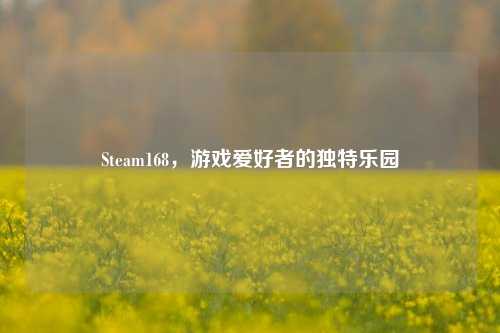 Steam168，游戏爱好者的独特乐园