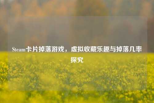 Steam卡片掉落游戏，虚拟收藏乐趣与掉落几率探究