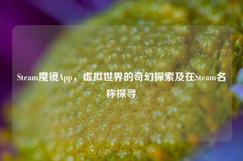 Steam魔镜App，虚拟世界的奇幻探索及在Steam名称探寻