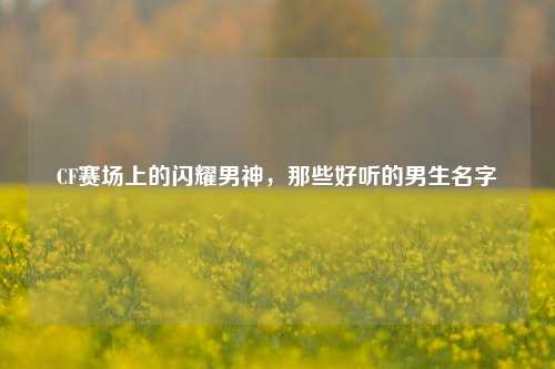 CF赛场上的闪耀男神，那些好听的男生名字