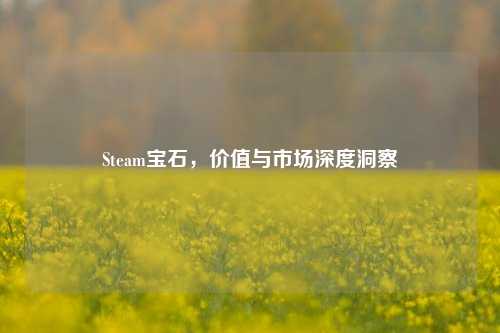 Steam宝石，价值与市场深度洞察