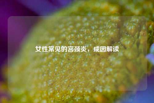女性常见的宫颈炎，成因解读