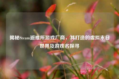 揭秘Steam避难所游戏厂商，其打造的虚拟末日世界及游戏名探寻