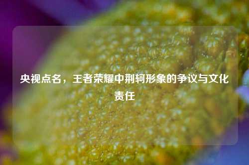 央视点名，王者荣耀中荆轲形象的争议与文化责任