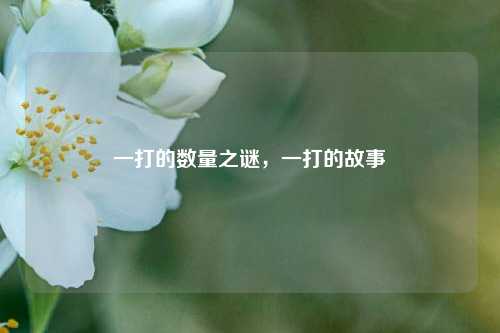 一打的数量之谜，一打的故事