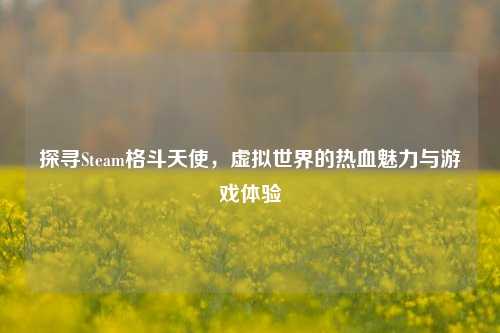 探寻Steam格斗天使，虚拟世界的热血魅力与游戏体验