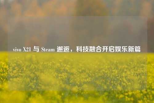vivo X21 与 Steam 邂逅，科技融合开启娱乐新篇