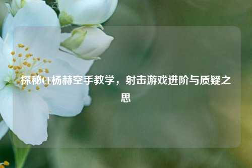 探秘CF杨赫空手教学，射击游戏进阶与质疑之思