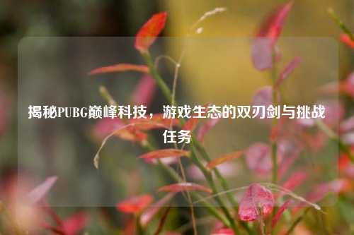 揭秘PUBG巅峰科技，游戏生态的双刃剑与挑战任务