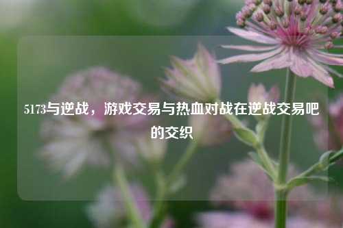 5173与逆战，游戏交易与热血对战在逆战交易吧的交织