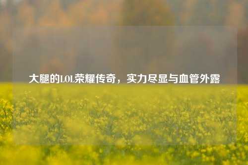 大腿的LOL荣耀传奇，实力尽显与血管外露