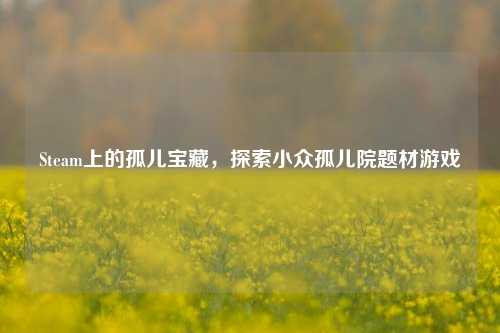 Steam上的孤儿宝藏，探索小众孤儿院题材游戏