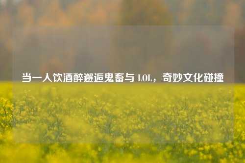 当一人饮酒醉邂逅鬼畜与 LOL，奇妙文化碰撞