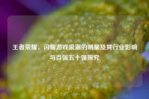 王者荣耀，闪耀游戏浪潮的明星及其行业影响与百强五十强探究